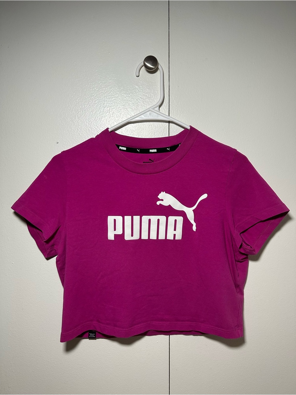 Puma Magenta Crop Tee